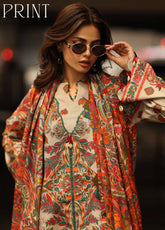 C-Prints By Charizma Printed Staple Linen 3 Piece Unstitched Suit CH25CPV2 D-CPW-12
